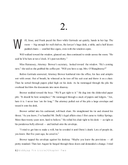 ill, Jesse, and Frank paced the floor while Gertrude sat quietly