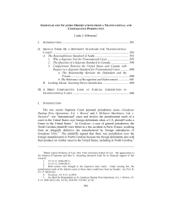 Goodyear and Nicastro: Observations from a Transnational