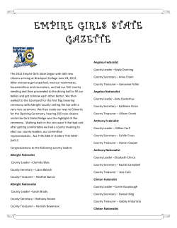 Empire gazette - Empire Girls State