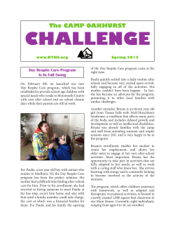 Spring 2015 Newsletter
