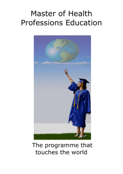 Master of Health Professions Education Anniversary