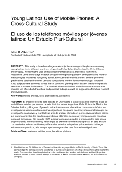 Young Latinos Use of Mobile Phones