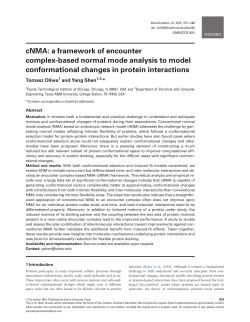 cNMA: a framework of encounter complex-based