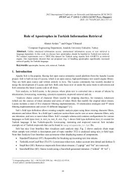 Role of Apostrophes in Turkish Information Retrieval