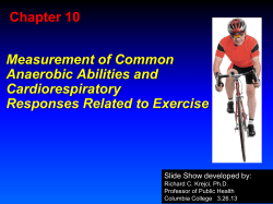 Measurement of Common Anaerobic Abilities