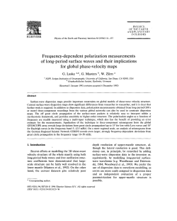 Frequency-dependent polarization measurements of long