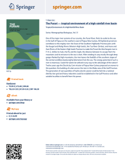 The Purari &mdash; tropical environment of a high rainfall river