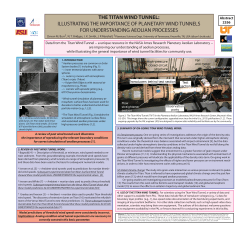 THE TITAN WIND TUNNEL: ILLUSTRATING THE IMPORTANCE OF