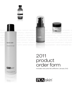 2011 product order form
