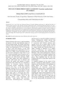 Full article - Scientific Papers Series A. Agronomy