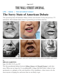 The Sorry State of American Debate