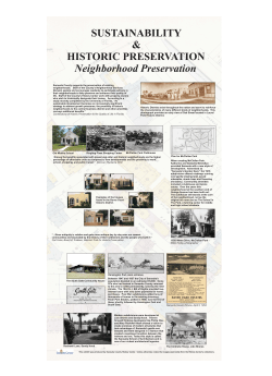 Historic Preservation and Neighborhood
