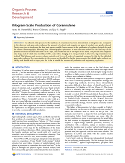 Kilogram-Scale Production of Corannulene