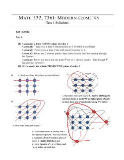 MAT H 532, 736I: MODERN GEOMETRY