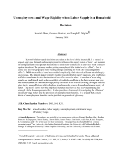 Minimum Wage Laws and Unemployment