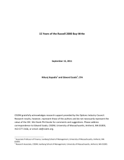15 Years of the Russell 2000 Buy-Write