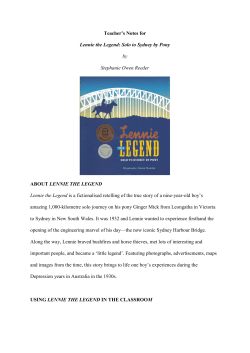 Lennie the Legend Teacher`s Notes