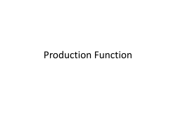 Production Function