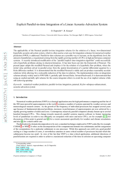 Explicit Parallel-in-time Integration of a Linear Acoustic