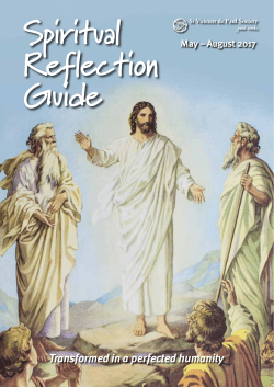 Spiritual Reflection Guide May 2017