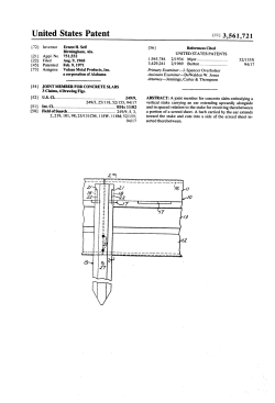 Joint member for concrete slabs