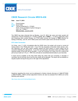 CBOE Research Circular #RS16-436