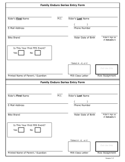 FES Entry Form - District 14 Enduro