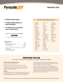 Pyrocide 100 Label - Do My Own Pest Control