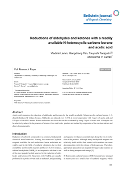 Reductions of aldehydes and ketones with a readily available N