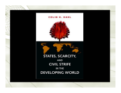 States, Scarcity, and Civil Strife in the Developing