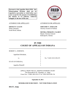 Robert A. Johnson v. State of Indiana