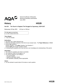 The Church in England: The Struggle for Supremacy, 1529