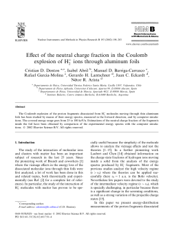 Effect of the neutral charge fraction in the Coulomb explosion of H