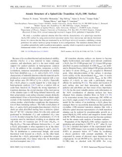 Atomic Structure of a Spinel-Like Transition Al 2O3(100) Surface
