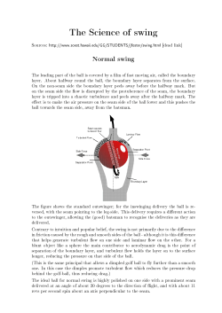 The Science of swing