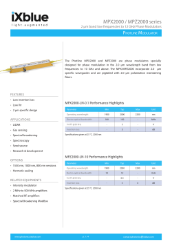 MPZ2000-LN-10 data sheet - iXFiber