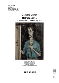 press kit - Mus&eacute;e d`Art Moderne de la Ville de Paris