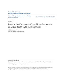 Roses in the Concrete: A Critical Race Perspective on Urban Youth