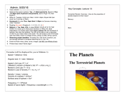The Planets
