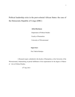 Political leadership crisis in the post