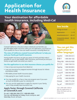 Application for Health Insurance