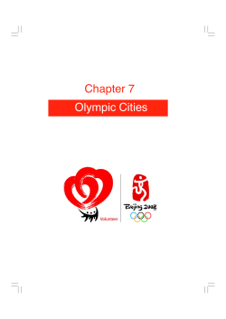 Olympic Cities Chapter 7 - Community Collaborations International
