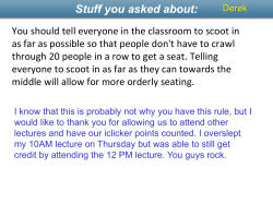 Stuff you asked about