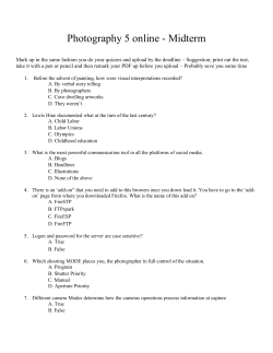 Photography 5 - Mid Term