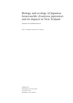 Biology and ecology of Japanese honeysuckle