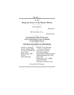 petition for certiorari