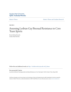 Assessing Lesbian Gay Bisexual Resistance in Core Team Sports