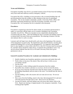 Emergency Evacuation Procedures Terms and Definitions