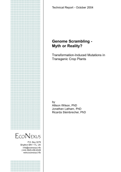 Genome Scrambling