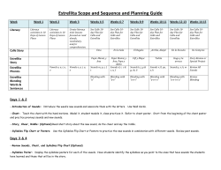 Estrellita Scope and Sequence and Planning Guide